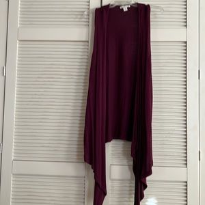 COLDWATER CREEK Long Waterfall Cardigan Sweater Vest